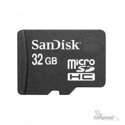 Cartão de Memória Micro SD Sandisk 32GB  + Adaptador Preto